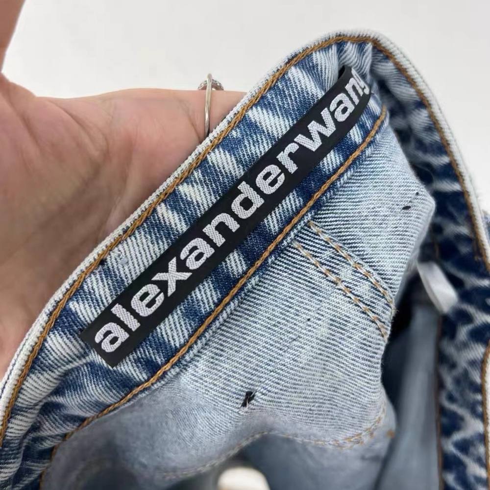 🚩steal authentic Alexander Wang Light Blue Denim Pencil Skirt - Picture 6 of 6